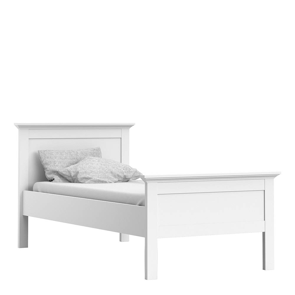Paris Single Bed (90 x 200) White